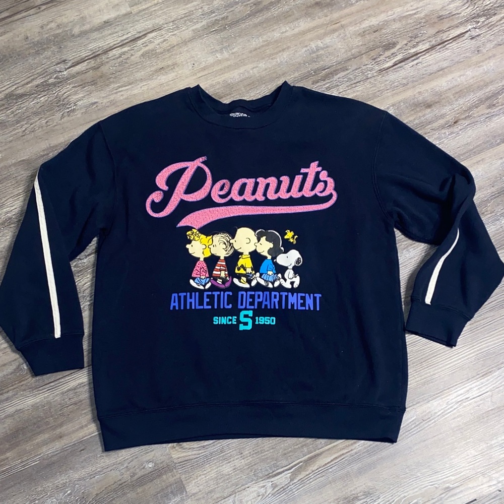 EUC PEANUTS x HYBRID Apparel Character Sweatshirt L